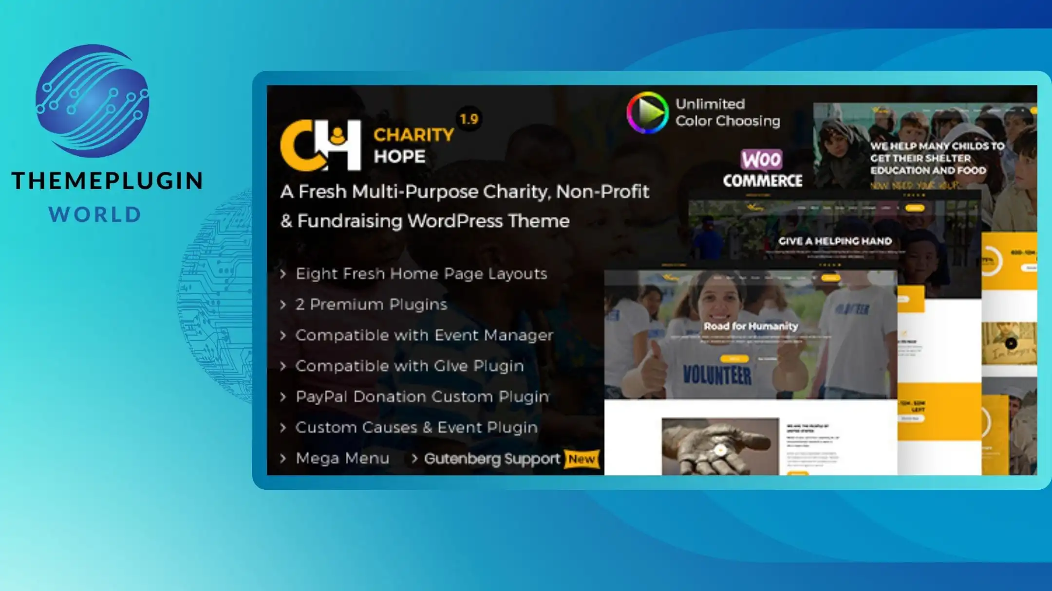 Charity Hope – Non-Profit & Fundraising WordPress Charity Theme